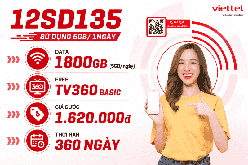Gói 12SD135 Viettel